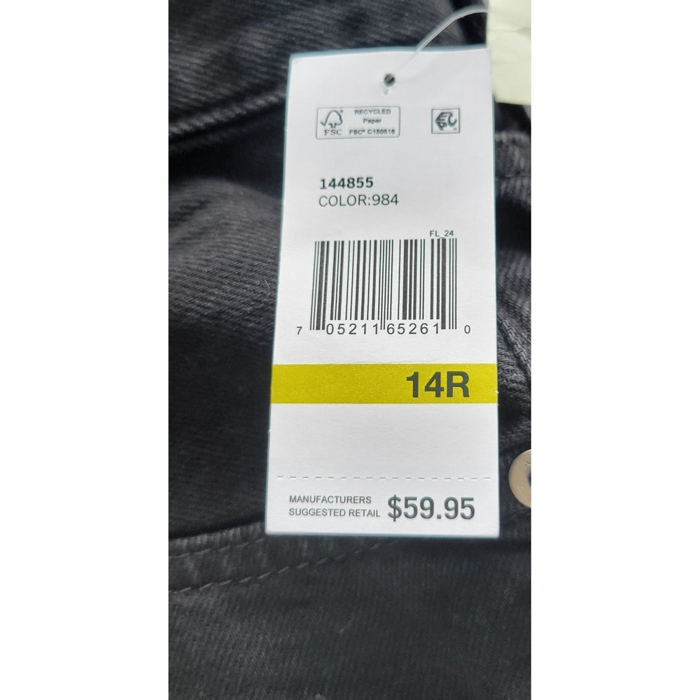 Aeropostale Jeans Womens Baggy Black High Waist Size 14R NEW - Picture 7 of 16
